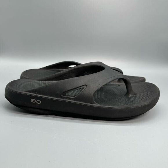 OOFOS Other - Oofos OOriginal Mens 11 Womens 13 Black Recovery Sandals Flip-Flop Thong Sports